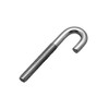 M8 Galvanised Mild Steel J Bolt 75 mm Length 13