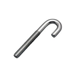 M8 Galvanised Mild Steel J Bolt 75 mm Length 13 mm Inside Diameter Pack Size : 1