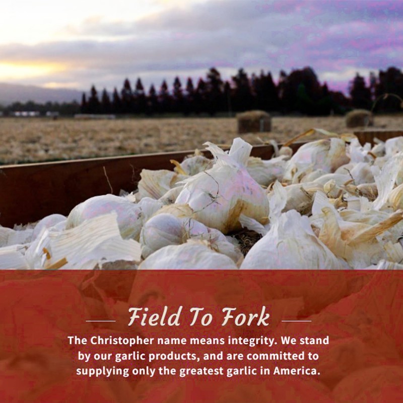 Christopher Ranch, Vegetable Cut Garlic Roasted Organic, 4.25 Ounce