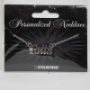 Stravina FAITH NEW Name Silvertone Rhinestone 14.5" w 4.5" Multi