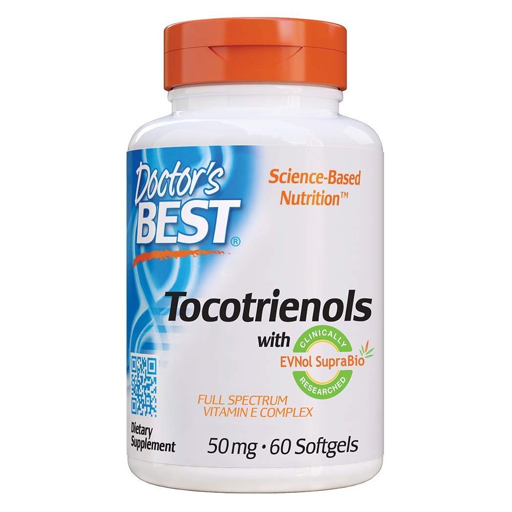 Doctor's Best Tocotrienols Featuring Tocomin Suprabio 50 mg, 120 Count