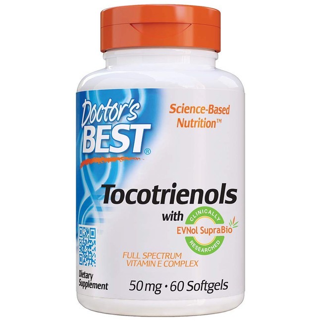 Doctor's Best Tocotrienols Featuring Tocomin Suprabio 50 mg, 120 Count