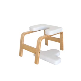 333 Yoga & Fitness Yoga Headstand Bench Inversion Trainer, Strength Poses, Stretches and Workouts, Build Core Strength, Posture and Balance, Supportive Wood Frame