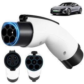 Fhrhig Adaptador BYD Tipo 1 a GBT (Autos con Conector de China como BYD, JAC, Geely), Cargador para BYD Type1 J1772 a GB/T, Cargador EV de 7KW 32A, Accesorios para Auto BYD