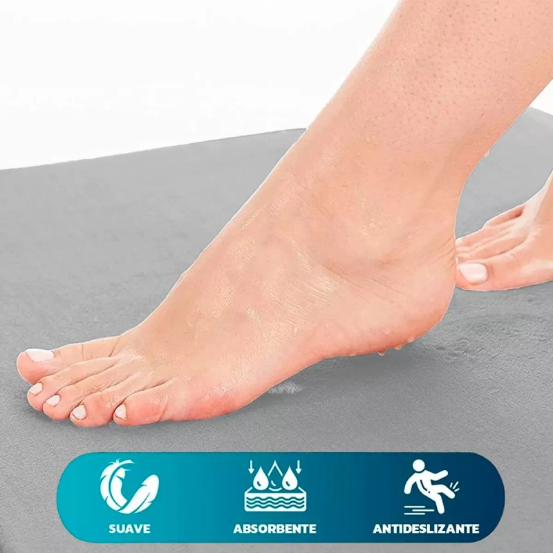 Bluelander Tapete Baño Antideslizante Alfombra Absorbente Memory Foam
