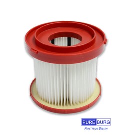 PUREBURG 49-90-1900 Replacement Filter Compatible with Milwaukee M18 2 Gallon 0880-20, M12 FUEL 1.6 Gallon 0960-20 & M18 FUEL PACKOUT 0970-20 Wet/Dry Vacuum,4-Pack HEPA