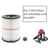 17816 Replacement Filter For Craftsman 9-17816 Wet/Dry Vacuum Cleaner Fit
