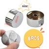 6Pcs Metal Gas Stove Knobs, 6mm Cooker Control Switch Knobs