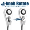 Bestgle 1/4" Mini Ratchet Wrench 72 Tooth Drive Socket and
