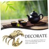 iplusmile Retro Copper Crab Statue Small Desktop Ornament Home Decor