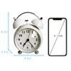 Quniko Loud Twin Bell Alarm Clock with Backlight for Bedroom