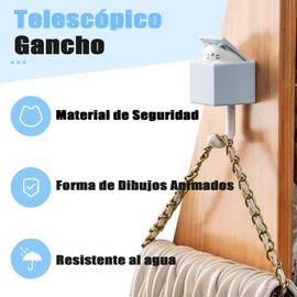4 Juegos de Ganchos Creativos para Llaves,Ganchos de Perchero de Pared,Formas Animales Lindas,Ganchos Autoadhesivos Resistentes para Chamarra,Ganchos adhesivos de pared para Llavero, Bufanda, Sombrero
