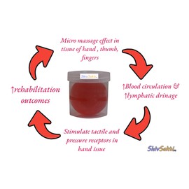 Soft Gel exercise Ball (Large- 60 mm) Size for Wrist and Hand Rehab, Sensory Stimulation