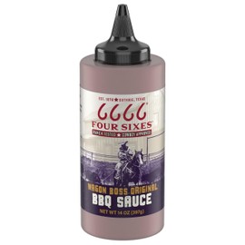 6666 Four Sixes Wagon Boss Original BBQ Sauce, 14 Ounce