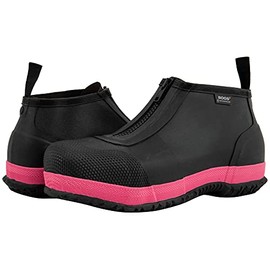 BOGS® Overshoe Zip Composite Safety Toe Work Shoes for Men and Women – Synthetic and Textile Construction Black Multi Men's 10, Women's 12 Medium