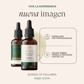 Sérum peeling AHA ácido glicólico + colágeno, renovación suave todo tipo de piel