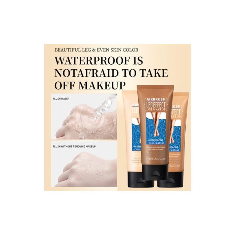 Maquillaje Para Piernas, Resistente Al Agua, Corrector Corporal Sin Transferencia,