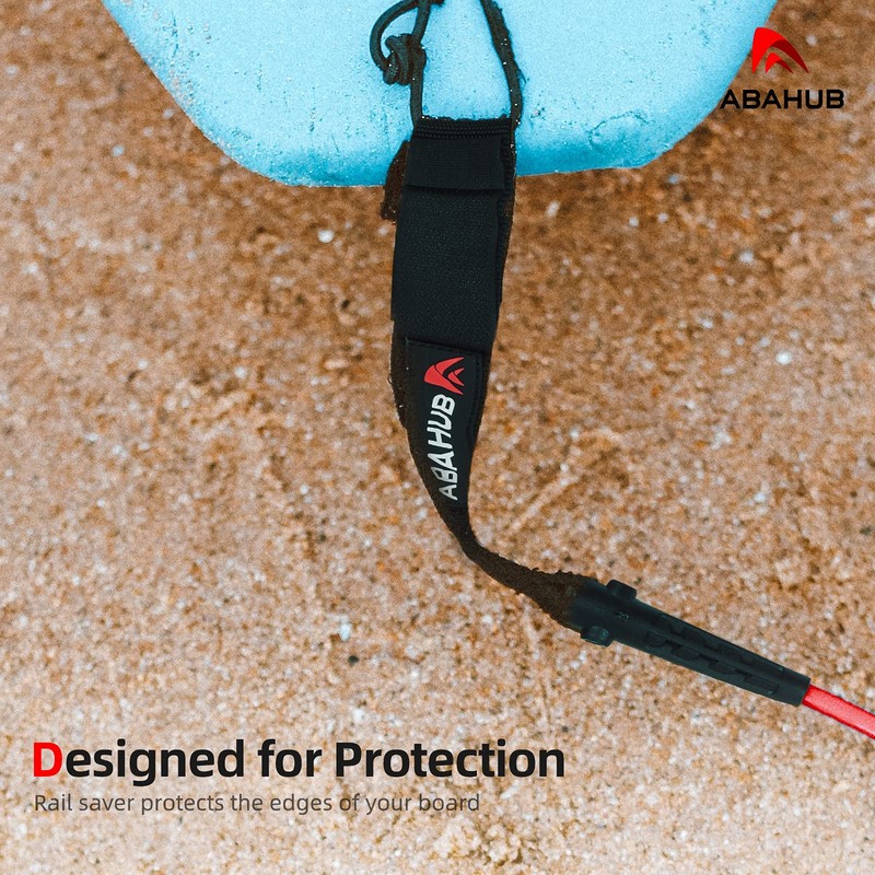 Abahub Premium Coil SUP Leash, 10 ft Coiled Paddle Board