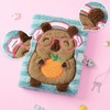 WERNNSAI Water Pig and Orange Plush Notebook for Kids