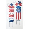 Worth Imports 32" Metal July 4th Patriotic Firecracker Stars, Set