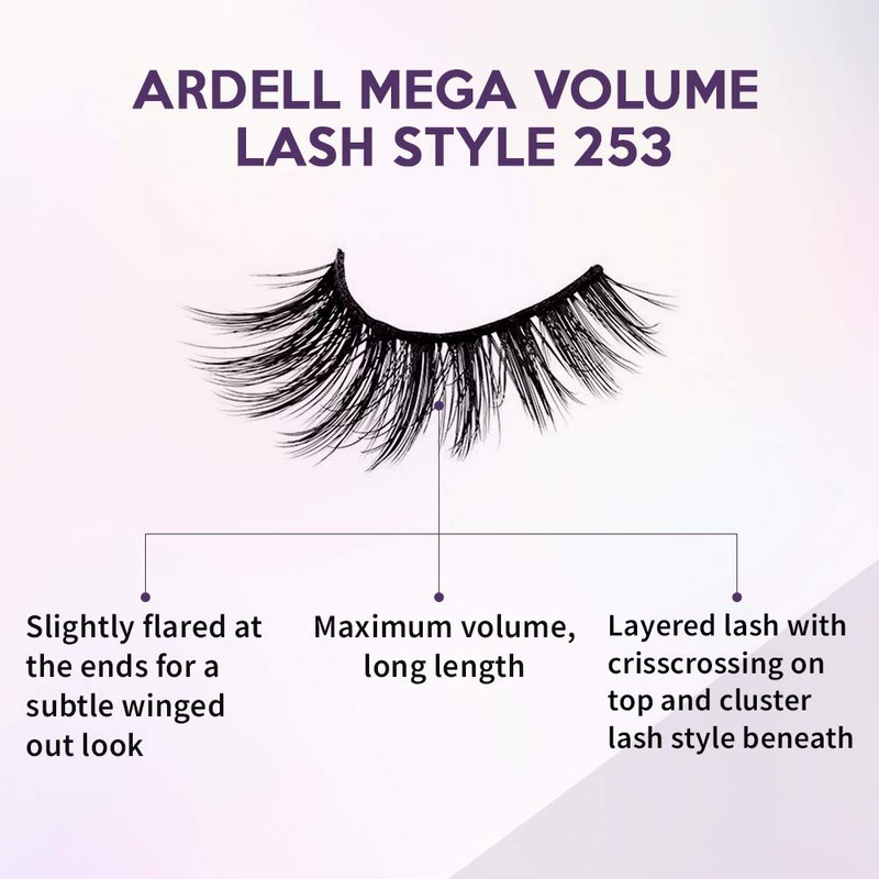 Ardell Mega Volume Lash 253 Multi-Layered False Lashes with Curl