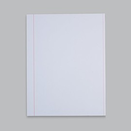 ALL-STATE Bond Standard Red Ruled Pleading Paper, 25% Cotton Bond, Bright White, Light Cockle Finish, 20 lb., 8 1/2" x 11", Watermark, 500 Sheets per Ream