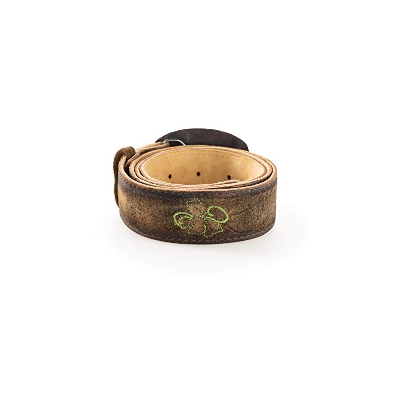 Traditional Costume Belt with Embroidery - Genuine Leather Belt, Original