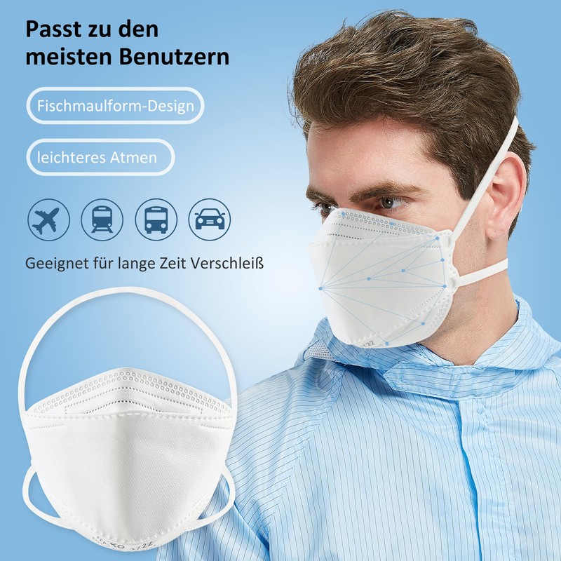 GIKO Pack of 20 FFP2 Masks CE Certified FFP2 Respirator