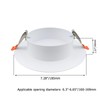 Crapyt Ceiling Hole Cover Plate, 7.28"/185mm Diameter ABS Wall Mount