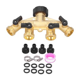G3/4 4‑Way Water Hose Splitter Garden Hose Adapter Watering Connector Distributor for Faucet