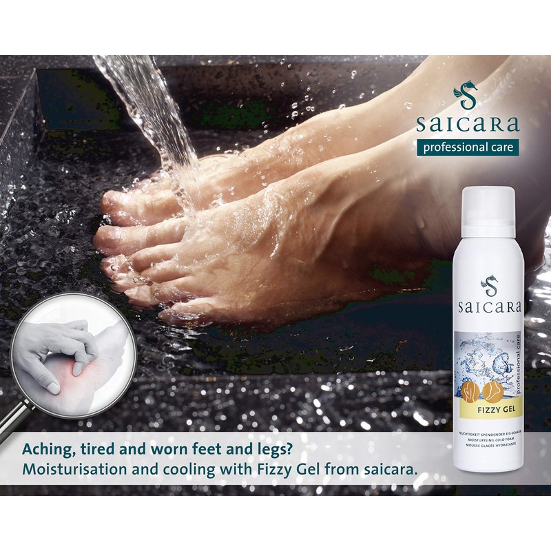saicara Fizzy Gel 150ml Foot Gel Moisturising Crinkle Ice Foam