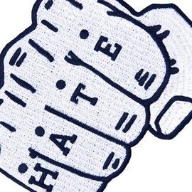 Iron-on or sew on patches for hate embroidered badges