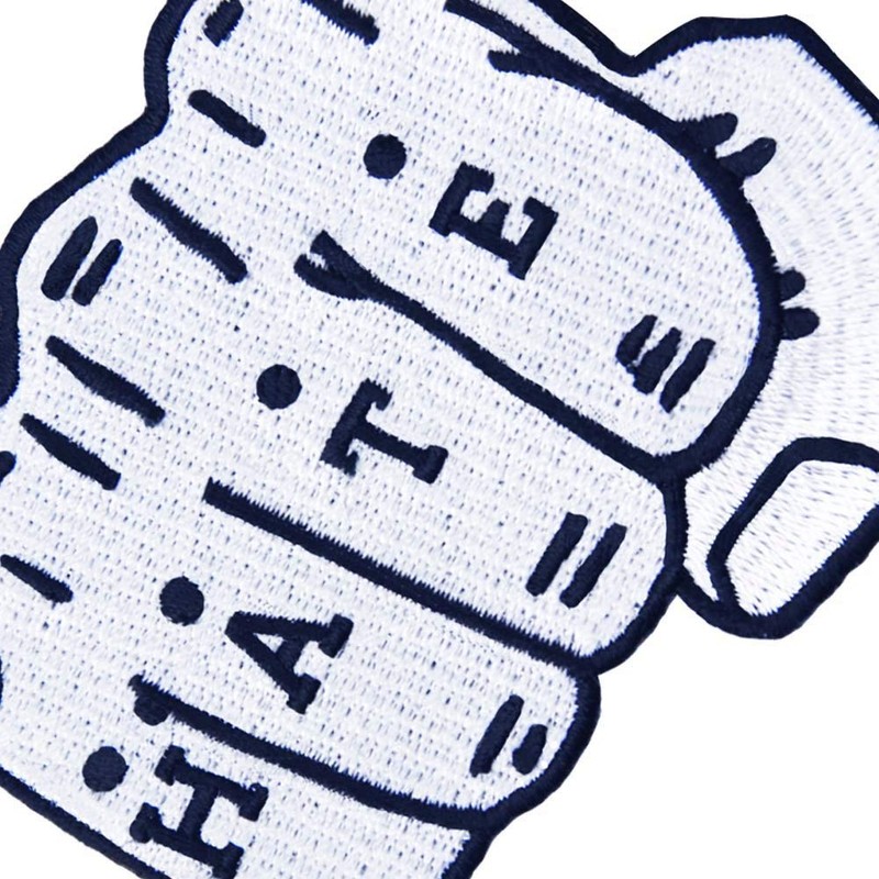 Iron-on or sew on patches for hate embroidered badges