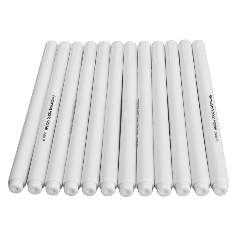 12pcs Fabric Sewing Marking Pens DIY Washable Fiber Tip Disappearing