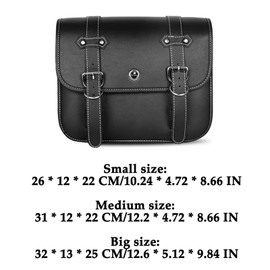 Xinpinzhou Motorcycle Saddlebags, Scooter Powersports Leather Saddle Bags Motorcycles, Softail Universal Throw Over Sportster Saddlebags 12.2x5.12x9.84 inches