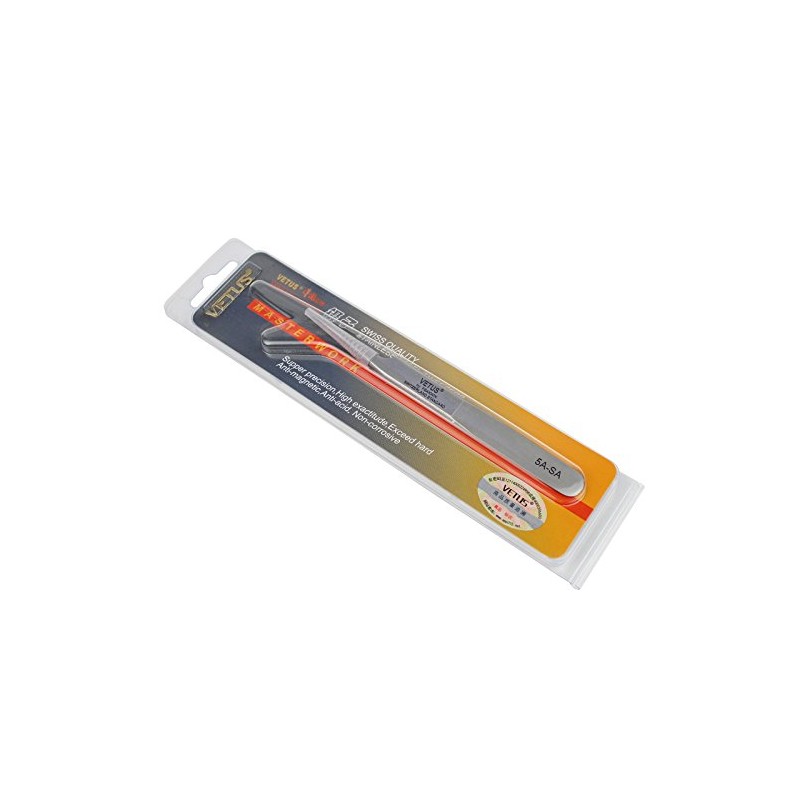 Original Vetus 5A-SA Eyelash Tweezers for 3D/6D Roll Eyelash Extension