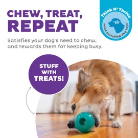 Outward Hound Double-Tuff Stuffable Dog Toy, Medium 4-Inch Green - Treat Dispensing Chew Ball for Small to Medium Dogs, Interactive Puzzle for Enrichment & Slow Feeding