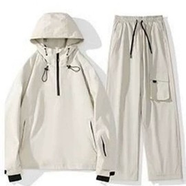 Women's Ski Suit Set Board Suit Bottoms Top Pants Jacket, B. Apricot Snow Suit Snow Pants Suit, A. S We recommend ordering one size smaller / 여성용 스키복 세트 보드복 하의 상의 바지 자켓, B. 살구색 스노우슈트스노우 팬츠슈트, A. S 한 사이즈 작게 주문하시는 걸 추천드려요