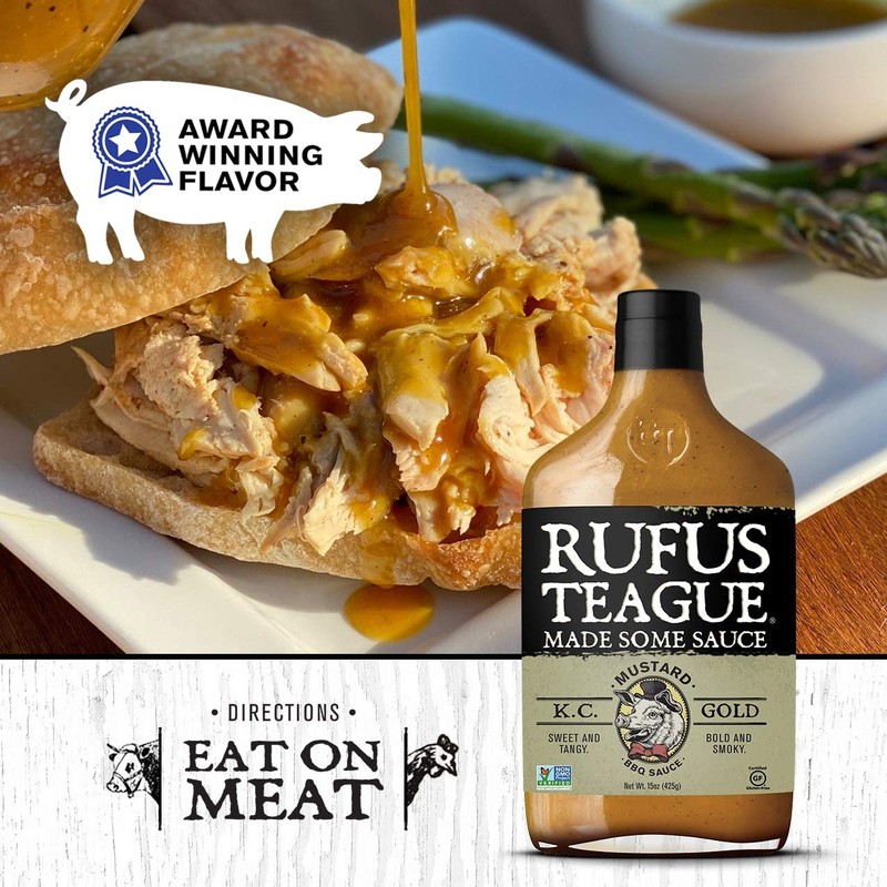 Rufus Teague - KC Gold BBQ Sauce - Premium Mustard