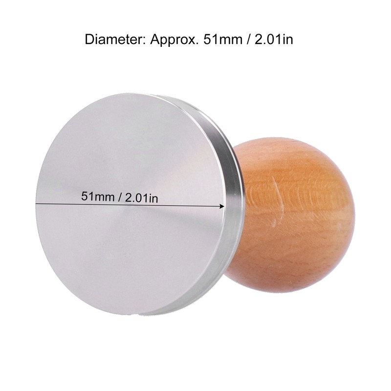 51mm Coffee Tamper Stainless Steel Coffee Powder Press Hammer with