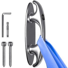 Kipika Resistance Band Wall Anchors, Stainless Steel Wall Mounted Anchors for Resistance Training, Heavy Duty Workout Hook for Home Gym Physical Therapy and Strength Training, 2000 LB Capacity, 1Pack