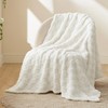 BEDSURE Cuddly Blanket, Fluffy Fleece Blanket, Chequered Pattern Throw Blanket,