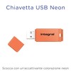 Integral Neon 128GB USB 2.0 Flash Drive - Orange