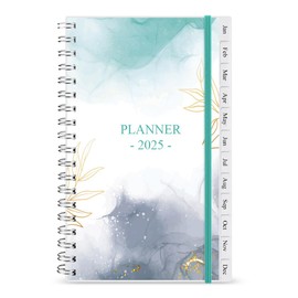 2025 Pocket Planner/Calendar - January 2025 - December 2025, A6 Weekly & Monthly Organizer Notebook & Journal to Track Goals, Easy to Organize Your Daily Life, Medium 3.75" x 6.75", Teal