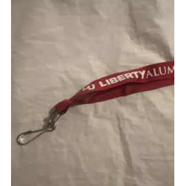 LIBERTY UNIVERSITY FLAMES Alumni Lanyard Red White Lynchburg VA College Necklace