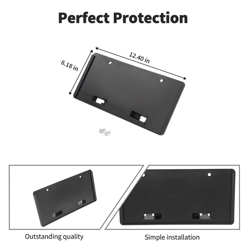 JWWY License Plate Frame Number Registration Plate Holder Bracket Fit
