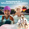 KIDVERSE Swimming Cap Girls, Waterproof, with Non-Slip Nubs, UV Protection,