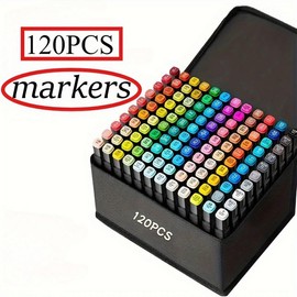 Alcohol Markers: Ideal for Art Enthusiasts' Coloring colorful marker pen set art supplies animation marker multipurpose:_120 Colors