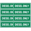 UanofCn 8 Pcs Diesel Only Stickers for Fuel Tank Tractor