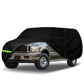 Waterproof Car Cover Compatible with 1999-2005 Ford Excursion 4 Door SVU Accessories, 210T All Weather Car Covers with Inner Cotton for Dust Snow Rain Hail Protection(XL/XLT/Eddie Bauer/Limited)